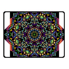 Mandala Abstract Geometric Art Fleece Blanket (small)