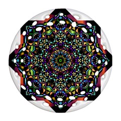 Mandala Abstract Geometric Art Round Filigree Ornament (two Sides)