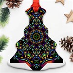 Mandala Abstract Geometric Art Christmas Tree Ornament (Two Sides) Front