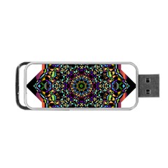 Mandala Abstract Geometric Art Portable Usb Flash (two Sides) by Amaryn4rt