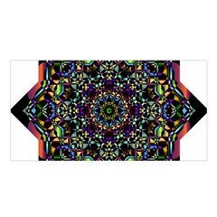 Mandala Abstract Geometric Art Satin Shawl