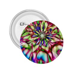 Magic Fractal Flower Multicolored 2 25  Buttons by EDDArt