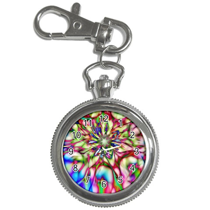 Magic Fractal Flower Multicolored Key Chain Watches