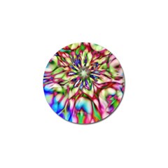 Magic Fractal Flower Multicolored Golf Ball Marker (10 Pack) by EDDArt