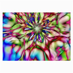 Magic Fractal Flower Multicolored Large Glasses Cloth (2-side)