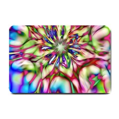 Magic Fractal Flower Multicolored Small Doormat 