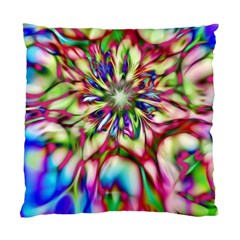 Magic Fractal Flower Multicolored Standard Cushion Case (two Sides)