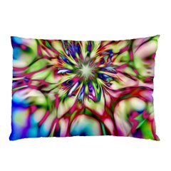 Magic Fractal Flower Multicolored Pillow Case