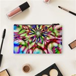 Magic Fractal Flower Multicolored Cosmetic Bag (Small)  Back