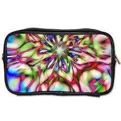 Magic Fractal Flower Multicolored Toiletries Bags