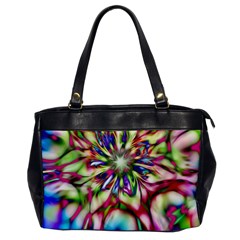 Magic Fractal Flower Multicolored Office Handbags