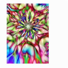 Magic Fractal Flower Multicolored Large Garden Flag (two Sides)