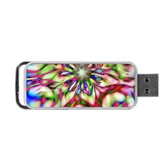 Magic Fractal Flower Multicolored Portable Usb Flash (one Side)