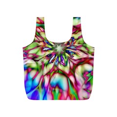 Magic Fractal Flower Multicolored Full Print Recycle Bags (s) 