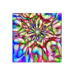 Magic Fractal Flower Multicolored Satin Bandana Scarf