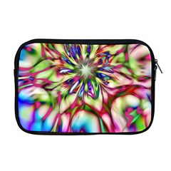 Magic Fractal Flower Multicolored Apple Macbook Pro 17  Zipper Case by EDDArt