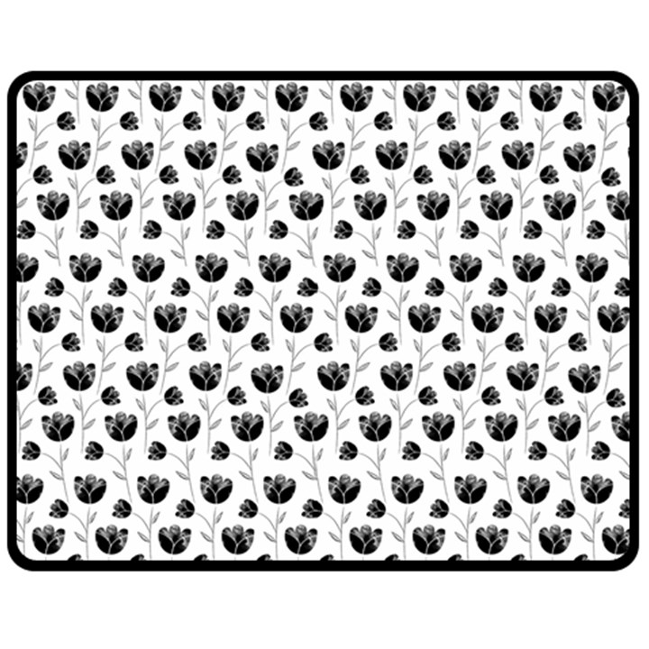 Floral pattern Fleece Blanket (Medium) 