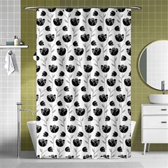 Floral Pattern Shower Curtain 48  X 72  (small) 