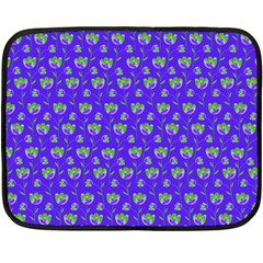 Floral Pattern Double Sided Fleece Blanket (mini)  by Valentinaart