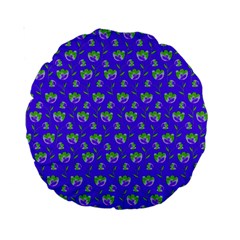 Floral Pattern Standard 15  Premium Round Cushions