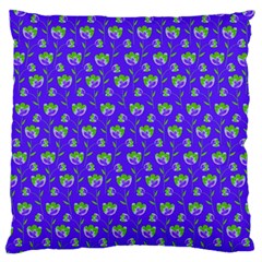 Floral Pattern Standard Flano Cushion Case (one Side)