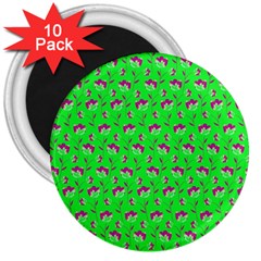 Floral Pattern 3  Magnets (10 Pack) 