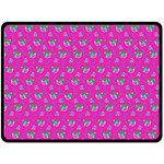 Floral pattern Fleece Blanket (Large)  80 x60  Blanket Front