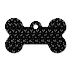 Floral Pattern Dog Tag Bone (one Side) by Valentinaart