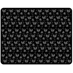 Floral Pattern Fleece Blanket (medium) 