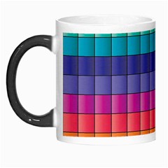 Pattern Grid Squares Texture Morph Mugs by Amaryn4rt