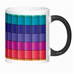 Pattern Grid Squares Texture Morph Mugs Right