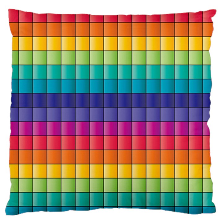 Pattern Grid Squares Texture Standard Flano Cushion Case (Two Sides)