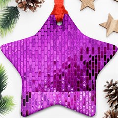 Purple Background Scrapbooking Paper Ornament (star)