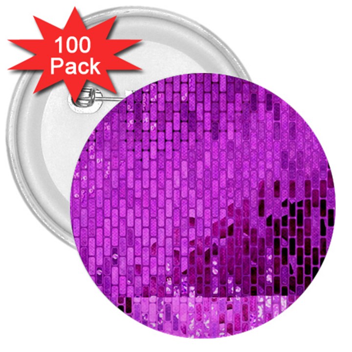 Purple Background Scrapbooking Paper 3  Buttons (100 pack) 