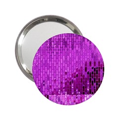 Purple Background Scrapbooking Paper 2.25  Handbag Mirrors