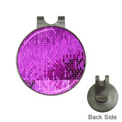 Purple Background Scrapbooking Paper Hat Clips with Golf Markers