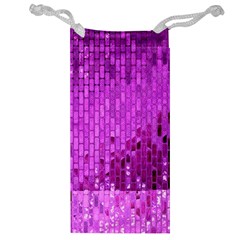 Purple Background Scrapbooking Paper Jewelry Bag