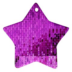 Purple Background Scrapbooking Paper Star Ornament (two Sides) by Amaryn4rt