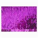 Purple Background Scrapbooking Paper Large Glasses Cloth (2-Side) Front