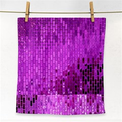 Purple Background Scrapbooking Paper Face Towel