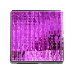 Purple Background Scrapbooking Paper Memory Card Reader (square) by Amaryn4rt