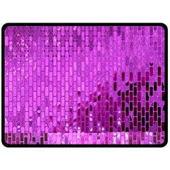 Purple Background Scrapbooking Paper Fleece Blanket (large) 