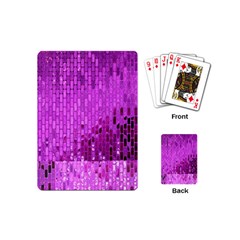 Purple Background Scrapbooking Paper Playing Cards (mini)  by Amaryn4rt