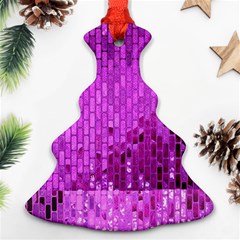 Purple Background Scrapbooking Paper Ornament (christmas Tree) 