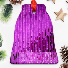 Purple Background Scrapbooking Paper Ornament (bell) by Amaryn4rt