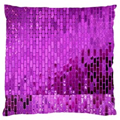 Purple Background Scrapbooking Paper Large Cushion Case (two Sides) by Amaryn4rt