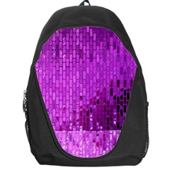 Purple Background Scrapbooking Paper Backpack Bag by Amaryn4rt