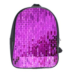 Purple Background Scrapbooking Paper School Bags (XL) 