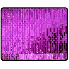 Purple Background Scrapbooking Paper Double Sided Fleece Blanket (medium)  by Amaryn4rt