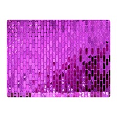 Purple Background Scrapbooking Paper Double Sided Flano Blanket (mini) 